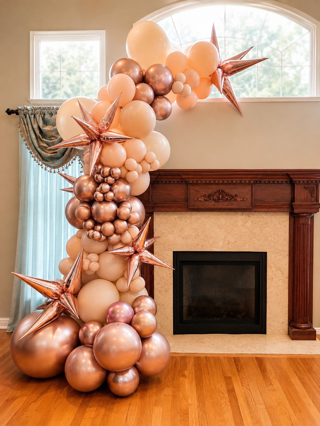 Rose Gold Organic Garland