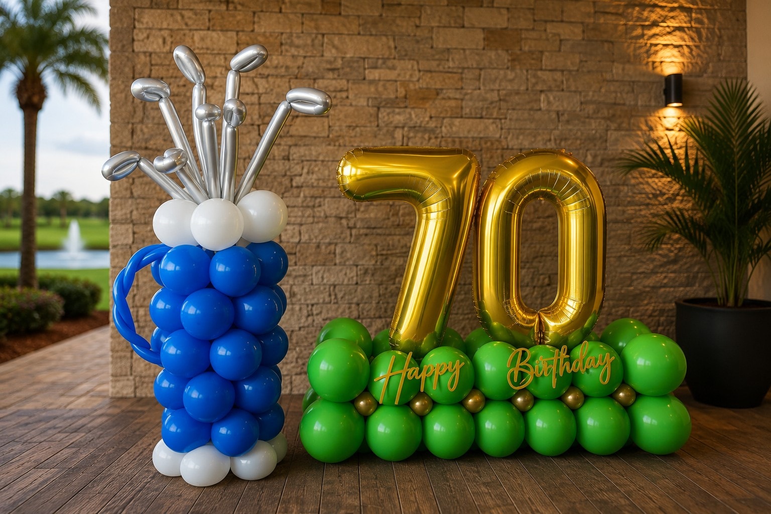 Golf Birthday Display
